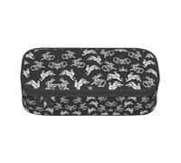 LGHHGY Canada Lynx Print - Estuche organizador de bolígrafos multiusos, bolsa de papelería portátil para escuela, oficina y viajes, Conejo, Talla única, Mochila escolar