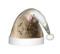 LGHHGY Divertido sombrero de Navidad con diseño de lengua de oveja traviesa para niños, sombrero de Papá Noel de felpa suave, gorro de vacaciones para Navidad, Año Nuevo, Halloween