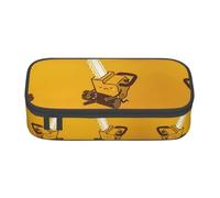 LGHHGY Estuche con estampado de piano y guitarra, organizador de bolígrafos, bolsa de papelería portátil para escuela, oficina y viajes, Linda motosierra llorando, Talla única, Mochila escolar