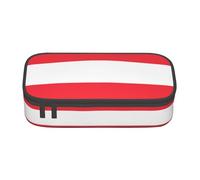 LGHHGY Estuche para lápices con estampado de bandera británica, organizador de bolígrafos, bolsa de papelería portátil para escuela, oficina y viajes, Bandera austriaca, Talla única, Mochila escolar