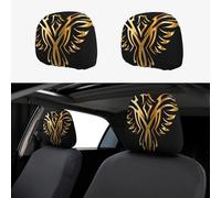 LGHHGY Juego de fundas universales para reposacabezas de coche, 2 piezas, suave y elástico, para furgonetas, SUV, camiones