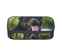 LGHHGY Rottweiler - Estuche para lápices con impresión de papel pintado, organizador de bolígrafos multiusos, bolsa de papelería portátil para escuela, oficina y viajes, Rottweiler - Papel pintado