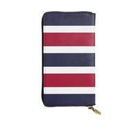 LGHHGY Slimfold - Cartera de piel con estampado de primavera y feliz Pascua para mujer - Elegante cartera de mano larga plegable con bolsillo para monedas, Bandera de Tailandia, Talla única