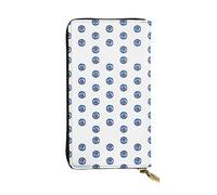 LGHHGY Slimfold - Divertida cartera de piel con diseño de lengua de oveja traviesa para mujer, elegante cartera de mano larga plegable con bolsillo para monedas, Ojos malvados, Talla única