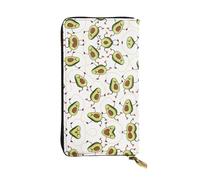 LGHHGY Slimfold - Divertida cartera de piel con diseño de lengua de oveja traviesa para mujer, elegante cartera de mano larga plegable con bolsillo para monedas, Divertidos aguacates de dibujos