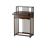 LGHQGHXF Santuario De Meditación Mesa De Altar Budista - Oración Espiritual For Los Santos En El Hogar Altar Griego Seres Amados Católicos Contador Ancestral(Brown,Width 60cm)