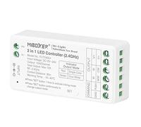 LGIDTECH FUT035S+ Miboxer - Controlador de tira LED 2 en 1 de 2.4 GHz, funciona con un solo color y tira de luz LED blanca dual CCT, compatible con Alexa Google Home a través de WL-Box1 Gateway