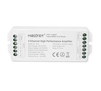 LGIDTECH PA4 Miboxer - Amplificador de alto rendimiento de 4 canales CC 12-24 V para RGB RGBW SMD 5050 3528 2835 tira de luz LED flexible