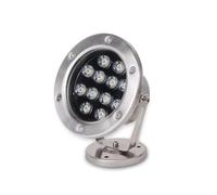 LGJEGD Foco subacuático 24V, luz LED for estanque, luces for fuente, acero inoxidable 304, IP68, resistente al agua, utilizado for jardín, parque (RGB,15W)