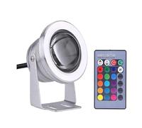 LGJEGD Foco Subacuático LED de 10 W, IP68, 12 V, Resistente Al Agua. Luces para Fuentes Aptas para Barcos, Yates, Estanques, y Acuarios(Rgb,12V-10w)