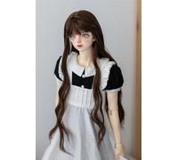 LGJFDL 1/3 1/4 1/6 Wig Doll Hair Replacement Wavy Long Wig DIY Handmade Accessories (Doll not Included) (oro, 1/4)