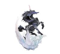 LGJFDL 23 cm Monster Hunter Kirin Figure PVC Environmental Protection Materials Suitable for Home Office Desktop Decorative Ornaments (Black)