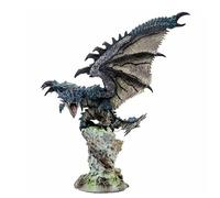 LGJFDL Figura de acción de Monster Hunter Velkhana de 22 cm, de PVC, con personajes, modelo de decoración, estatua, regalos coleccionables (azul)