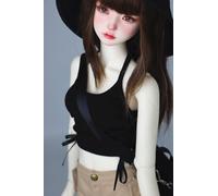 LGJFDL Ropa interior sin mangas para muñecas de 1/3 1/4, para accesorios de muñeca de 45 cm/60 cm (blanco, 1/3)