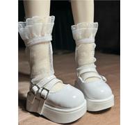 LGJFDL Zapatos de cuerpo para muñecas de 1/6 tallas, zapatos gruesos con suela para accesorios de muñeca de 45 cm (rojo)