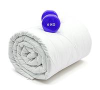 LGL Haushaltswaren Manta de peso premium con perlas de cristal por gravedad, 6 kg, manta pesada para adultos