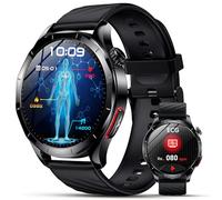 Lgnitek 2026 Nuevo ECG Reloj Inteligente Hombre con HRV/ρresιón Arterιαl/BMI/Ácido Úrico/Lípidos, 1.43“ AMOLED Smartwatch con 24H Pulsómetro SpO2 Monitor de Sueño, Pulsera Actividad para Android iOS