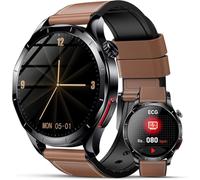 Lgnitek 2026 Nuevo Reloj Presión Arterial con ECG+HRV/IMC/Ácido Úrico, 1.43" AMOLED Smartwatch con Función SOS, 24H Pulsometro, SpO2, Estrés, Monitor de Sueño, Pulsera Actividad para Android iOS