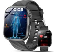 Lgnitek ECG Smartwatch Hombre con Llamadas Bluetooth, 1.97 AMOLED Reloj Inteligente con Monitoreo de Salud 24/7 (ECG/SpO2/PA/BMI/Lipidos/Ácido Úrico/Sueño), IP68 Agua, 50+ Deportes para Android iOS