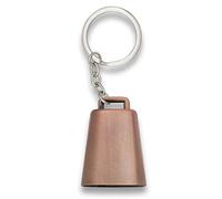LGP - Llavero Cencerro Bronceado con anilla de Acero Inoxidable