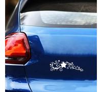 LGPBHSH 1 Par Pegatinas Coche, Compatible con Roewe Vision-i Vision-E, Gráficos de Estrellas Cinco Puntas Impermeables del Automóvil Decoración,White