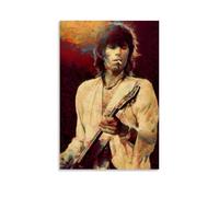 LGQSCWZP Keith Richards - Póster decorativo para pared de álbum de música de cantante y cantante increíble, póster decorativo para dormitorio, 20 x 30 cm, estilo sin marco