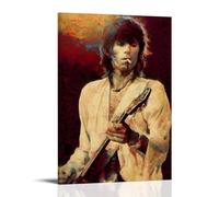 LGQSCWZP Keith Richards - Póster decorativo para pared, diseño de banda popular y cantante increíble, 50 x 75 cm, estilo marco