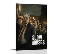 LGQSCWZP Lienzo decorativo para pared, diseño de caballos lentos, película famosa y espléndida serie de televisión, póster decorativo para dormitorio, 40 x 60 cm, estilo marco
