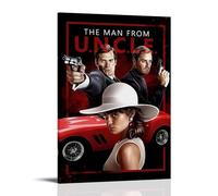 LGQSCWZP Póster decorativo de The Man from U.N.C.L.E Classic Famous Movie And Splendid TV Series para pared, pintura decorativa para dormitorio, póster de 50 x 75 cm, estilo marco