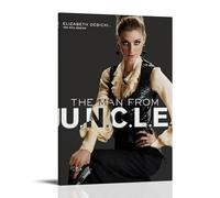 LGQSCWZP Póster decorativo de The Man from U.N.C.L.E Classic Famous Movie And Splendid TV Series para pared, pintura decorativa para dormitorio, 20 x 30 cm, estilo marco