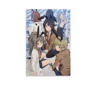 LGQSCWZP Rascal Does Not Dream of Bunny Girl Senpai Great Anime Maravilloso Póster de anime para pared, pintura decorativa para dormitorio, pósteres de 50 x 75 cm, estilo sin marco