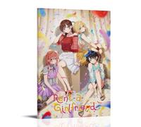LGQSCWZP Rent-A-Girlfriend - Póster decorativo para pared, diseño de anime, ideal para dormitorio, 20 x 30 cm, estilo marco