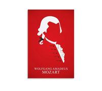 LGQSCWZP Wolfgang Amadeus Mozart - Póster decorativo para álbum de música de banda popular y cantante increíble, 40 x 60 cm, estilo sin marco