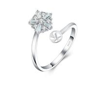 LGSY Anillos ajustables de plata de ley 925 con circonita cúbica para mujer, diseño de anillos de perlas con asiento de perlas para hacer joyas de perlas