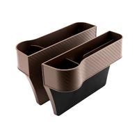 LGTYFVS Organizador de Hueco de Asiento para Mitsubishi L200 2005-2026, Relleno para Hueco de Asiento Caja de Almacenamiento para Coche Multifunción,Brown (Pair)