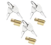 Lguaquanx 3 Piezas Cerraduras de Remolque con 6 Llaves, Cerradura de Enchufe para Enganche de Remolque, Compatible con Remolque para Earth Daxara Maypole 50mm