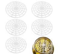 Lguaquanx Juego de 5 rejillas de fermentación de plástico de 120 mm de diámetro, se pueden cortar, fermentación de verduras, fermentación sin pesos, alternativa al peso de fermentación para hasta 82