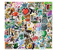 LGWJHCY 110 pegatinas de juegos de píxeles, pegatinas de anime, pegatinas impermeables de dibujos animados, para ordenador portátil, monopatín, guitarra, botella de agua, teléfono, dibujos animados