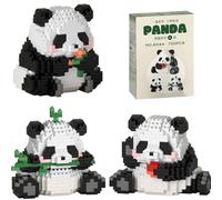 LGWJHCY 3 en 1 Panda Bricks, Cute Panda Building Blocks Set, 720 PCS Animal Building Block Set, Mini Animals Building Blocks Set, Gifts for Children