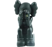 LGWJHCY K-AWS Sit 10 cm Model Art Toys Action Figure, Creative Cartoon Character KAWS Moldel Statue Companion Art Toys Action Figure Collectible Model Toy(Black)