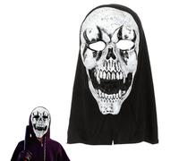 LGWJHCY Máscara de terror de Halloween, máscara de látex, máscara de fantasma, máscara de película de miedo para niños y adultos, adecuada para casas fantasmas, máscara de fantasmas de látex para casa