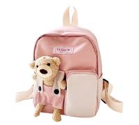LGWJHCY Mochila Escolar Little Bear, Kindergarten Mochila Muñeca Dibujos, Muñeca Mochila Bear, Mini Bolsas Escolares Infantil Regalos para Niños para 2-5 Años（Rosa
