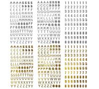 LGWJHCY Pegatinas Alfabeto, 6 Hojas de Pegatinas Alfanuméricas con Purpurina, Pegatinas Letras Coloridas, Pegatinas Alfabéticas Divertidas Niños, para Decoración de Tarjetas de Felicitación, 2 Colores