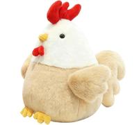 LGWJHCY Peluche de pollo de color claro, muñeca de peluche de animal, decoración de peluche, un regalo mágico para adolescentes y amigos, perfecto como decoración de la habitación y compañero diario.