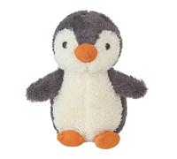 LGWJHCY Penguin Bear Plush Toy, 23 cm Penguin Bear Soft Fur Penguin Bear with Hood Paw Print Plush Toy Toy Gift (Grey)