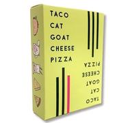 LGWJHCY Taco Gato Cabra Queso Pizza Juego de Cartas de Mesa Juego de Fiesta 2-8 Jugadores Juegos De Cartas Juegos Familiares,Juego de Fiesta para Niños y Adultos(Verde)