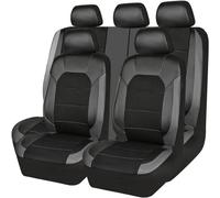 LGXYLF Funda Asiento Coche para Ford Focus St Mk4 Focus Mk2 S Focus MK2 MK3 MK4 Focus MK2 2000-2024, Cubreasientos Impermeables Funda de Asiento Cuero PU Protector Accesorios Coche,Black-Grey