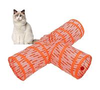 LGYGMD 3 Way Cat Tunnels for Indoor Cats Collapsible Memory Steel Frame Kitten Tunnel Tube Interactive Toy