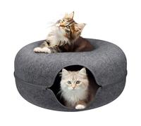 LGYGMD Bed Indoor Cats, Scratch Resistant Toys, Detachable Round Felt & Washable Interior Cat Play Tunnel for Small Pets,A,M