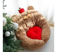 LGYGMD Beds for Indoor Cats - Small Cat Anti-Slip Bottom, Puppy Bed with Removable Cotton Pad, Super Soft Calming Multiple